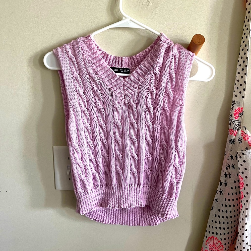 Light Pink Sweater Vest